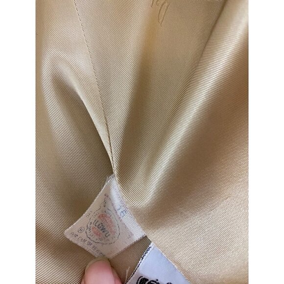 Vintage Dalton Women's Beige Wool Blend Two Piece Suit - 16 - Picture 8 of 14